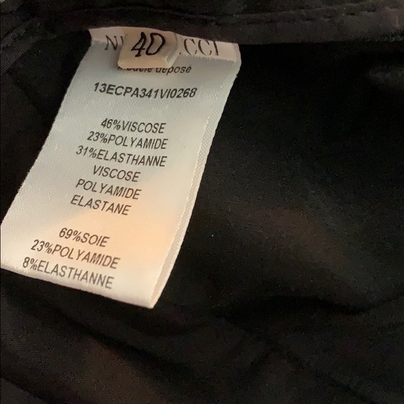 Black Nina Ricci Lace Front Legging sz 40 - Picture 5 of 5